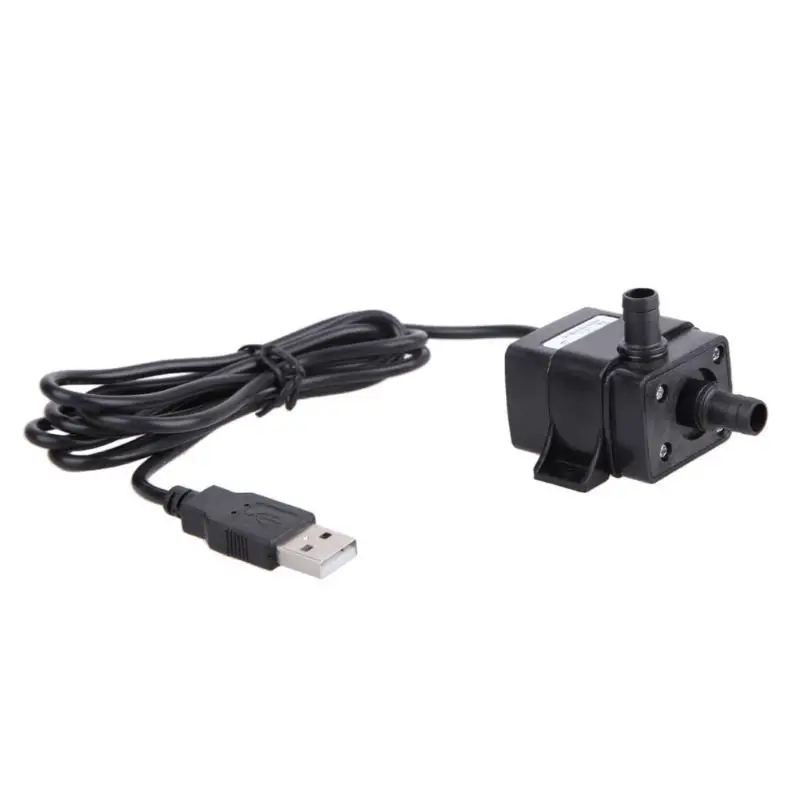 USB DC 5 в 3 Вт погружной водяной насос аквариумный аквариум фонтан Пруд Новый черный