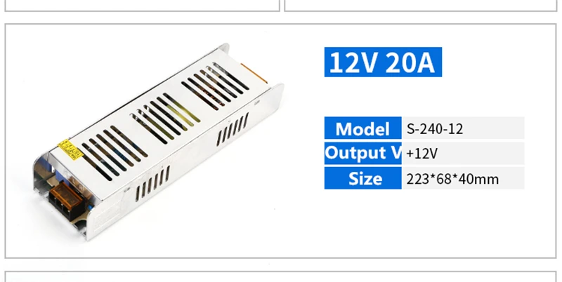 Источник питания постоянного тока 12 В 24 в 60 Вт 240 Вт 360 Вт ...