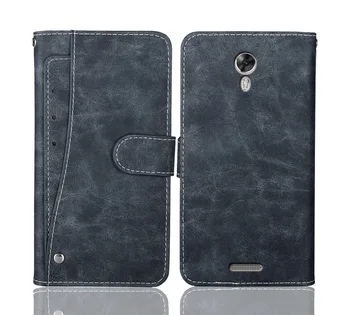 

Luxury Wallet VIVAX FLY 4 Case 5.2" Vintage Flip Leather Cases Business Protective Cover With Front Card Slots Phone Book