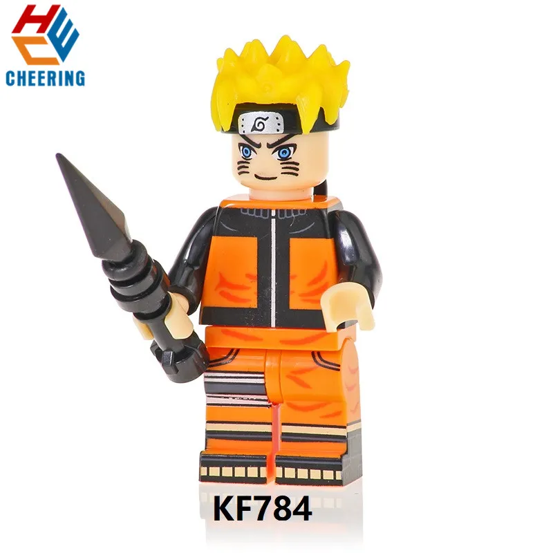 

20Pcs Wholesales Building Blocks Uzumaki Naruto Uchiha Sasuke Uchiha Itachi Hatake Kakashi Model Figures Toys for Children KF784
