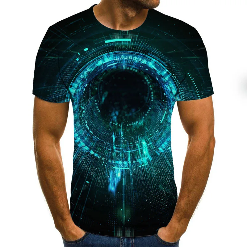 

2020 Summer New Men's 3D printing Fashion Short-sleeved Tops Street Round Neck Unisex Casual T-shirt Top Tees Men Funny T-shirt