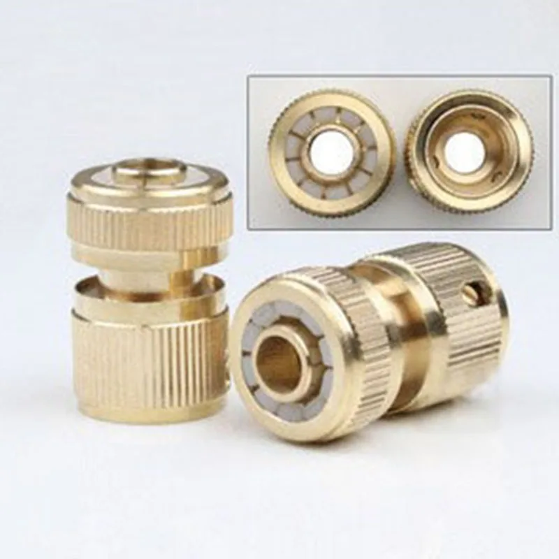 

Quick Brass Tap Connector Plants Watering 1/2" Hose Adapter Garden Irrigation Pipe Connection 12mm*16mm