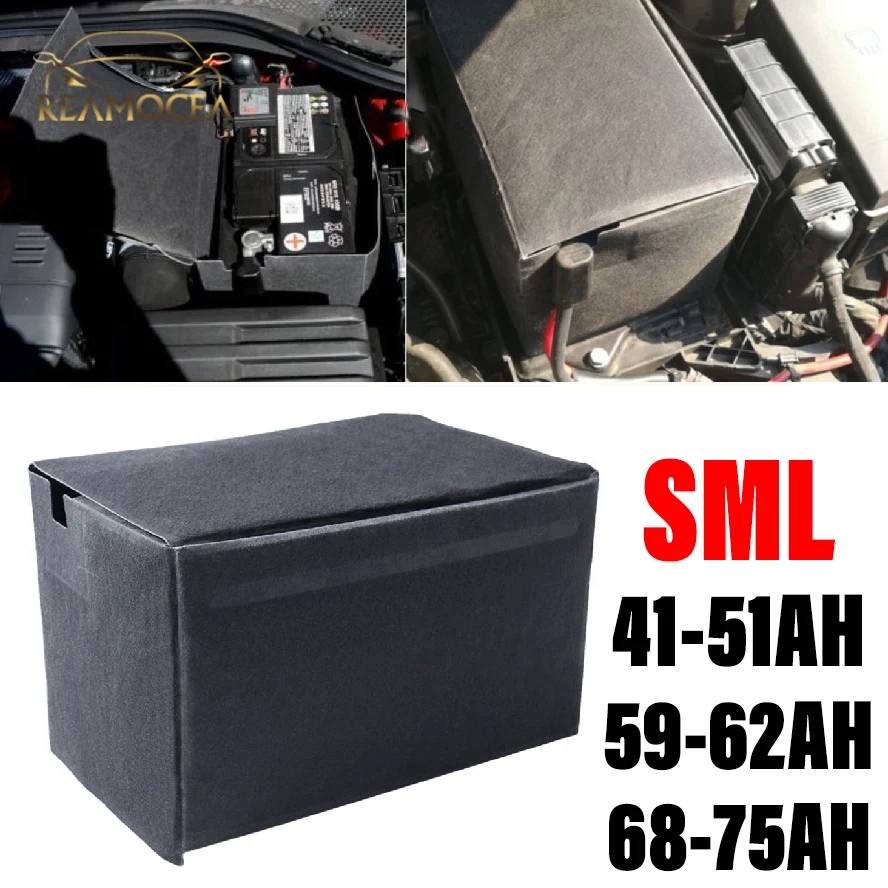 Reamocea Battery Tray Box Trim Cover Top Lid Fit For VW Golf Touran CC Tiguan Jetta Audi A3 Skoda Seat 5Q0915411D 59-62 68-75AH battery tray cover