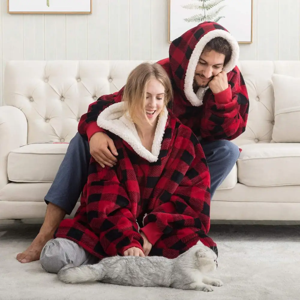 Oversized Hoodies Women Winter Sweatshirt Blanket