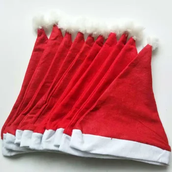 

Christmas Hats Christmas Decoration Sant Hat Xmas Accessories 3/6pcs Kid Gift Santa Beaine Xmas Party Present