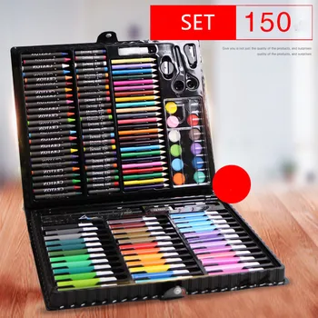 

150pcs/lot children's brushes students watercolor pen art painting painting set stationery learning oil painting stick gift box