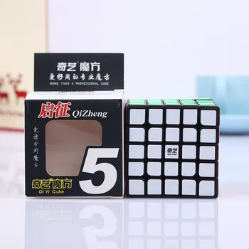 

Qiyi 5x5x5 Qizheng 5Layers Magic Cube Black Speed Cube For Beginner Professional Magic Cube Toys For Children Kids