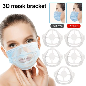 

Face Mask For Skin Health Care Mascarilla Masque 3D Mask Bracket Inner Support Frame For Sport Women Kids Prevent Lipstick Off