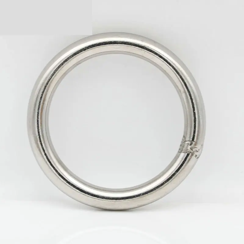 304 Stainless Steel Big O Ring 70/90/100/120/200/250mm Outside Diameter 8/10/12mm Thickness Strapping Welded Round Rings