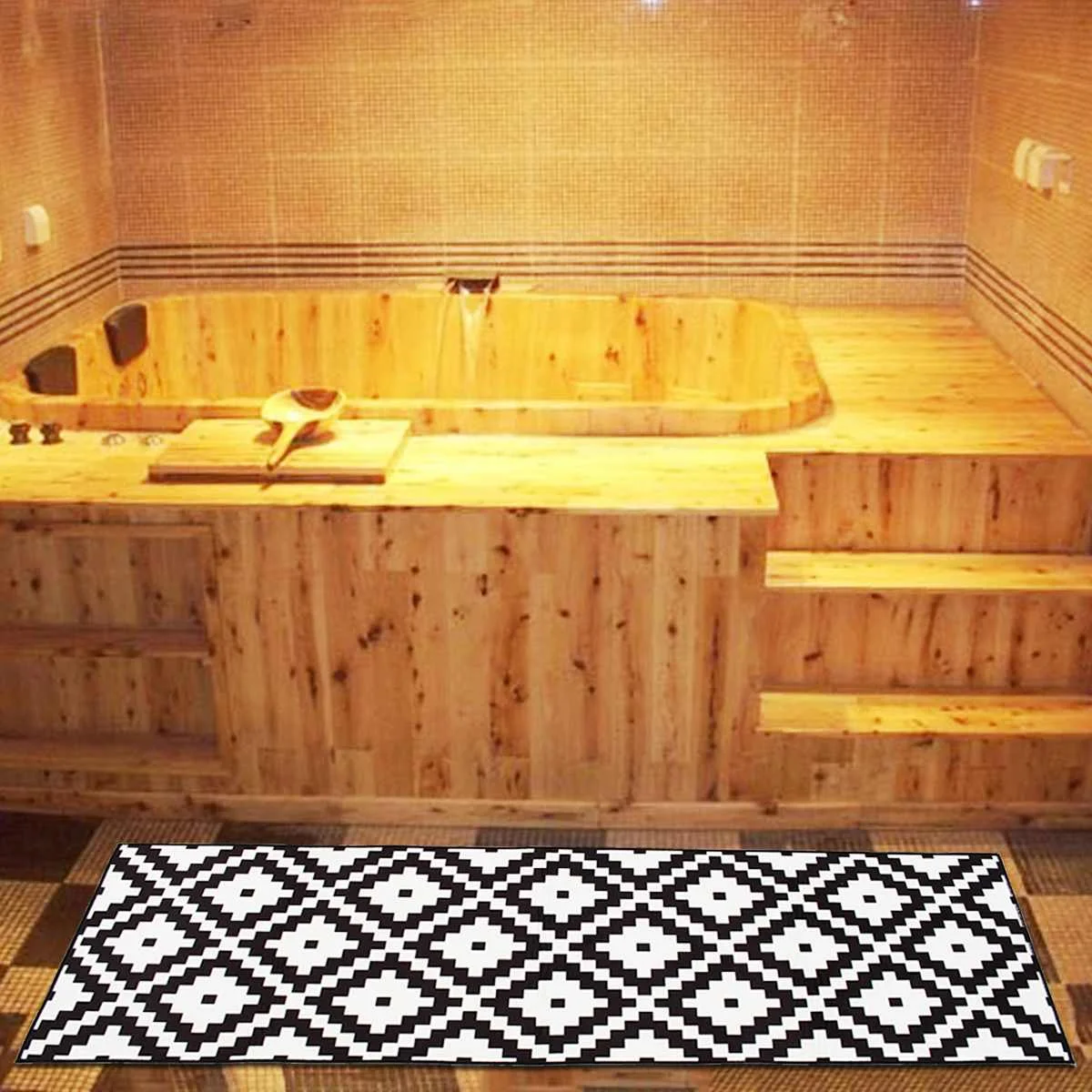 Модный скандинавский коврик с геометрическим рисунком, мягкий Противоскользящий Придверный коврик, ковер, кухонный напольный коврик для спальни, Коврик противоскользящий, современный вход