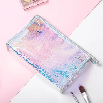 

Transparent Lady Make Up Bag Fashion Travel Summer Jelly bag Women PVC Cosmetic Bag Make Up Brushes Bag Beauty Bag Dropshipping