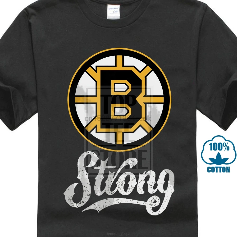 Новая Черная футболка Boston B Strong marathooner Tribute Hockeyer broins Размер S 3Xl|Футболки| |