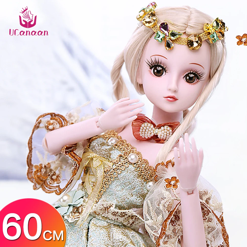 UCanaan 19 суставов 23 6 ''BJD SD кукла с одеждой наряд обувь парик волосы макияж для