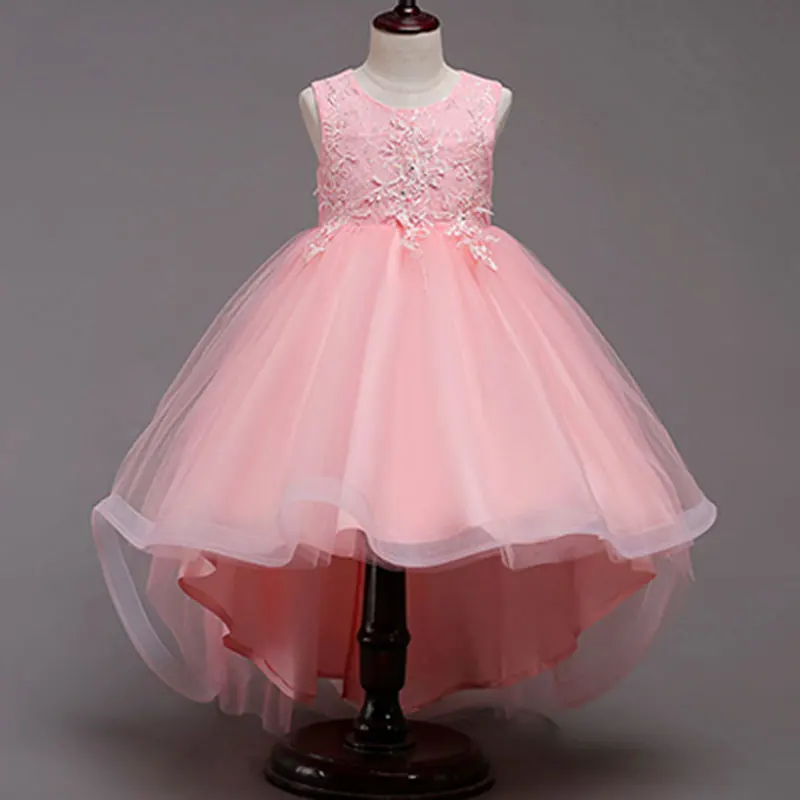 Кружевное рождественское платье-пачка без рукавов для девочек 2-12 лет, вечерние платья принцессы с блестками для девочек