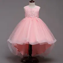 Кружевное рождественское платье-пачка без рукавов для девочек 2-12 лет, вечерние платья принцессы с блестками для девочек