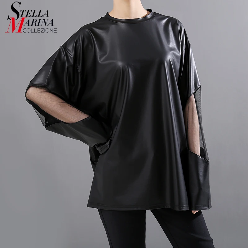 Новинка 2019 корейский стиль женская черная футболка Топ с длинным рукавом из