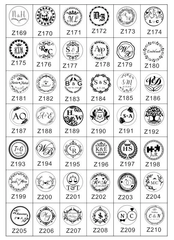 customize Wax Seal Stamp Personalized image sealing for wedding Invitation