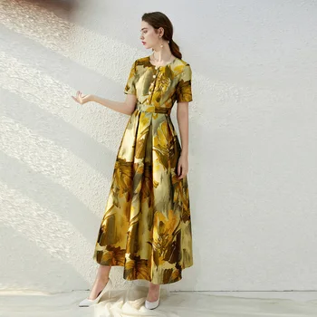 

tailor shop mustdar yellow short sleeve brocade dress mother of the bride dresses plus size wedding dress elegant dress