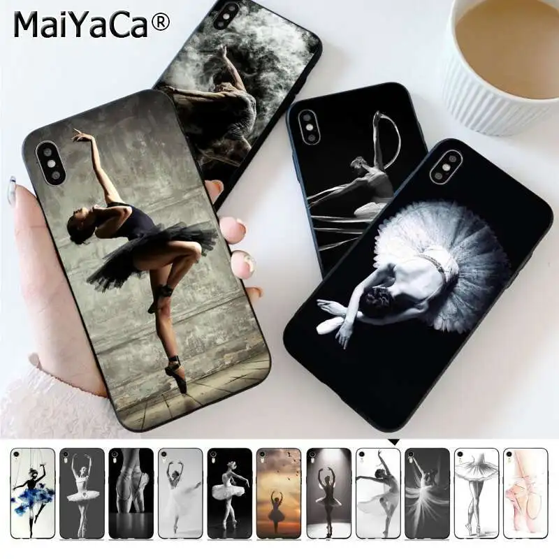 Красивый чехол для телефона MaiYaCa Танцующая балерина iphone SE 2020 11 pro 8 7 66S Plus X XS MAX 5S