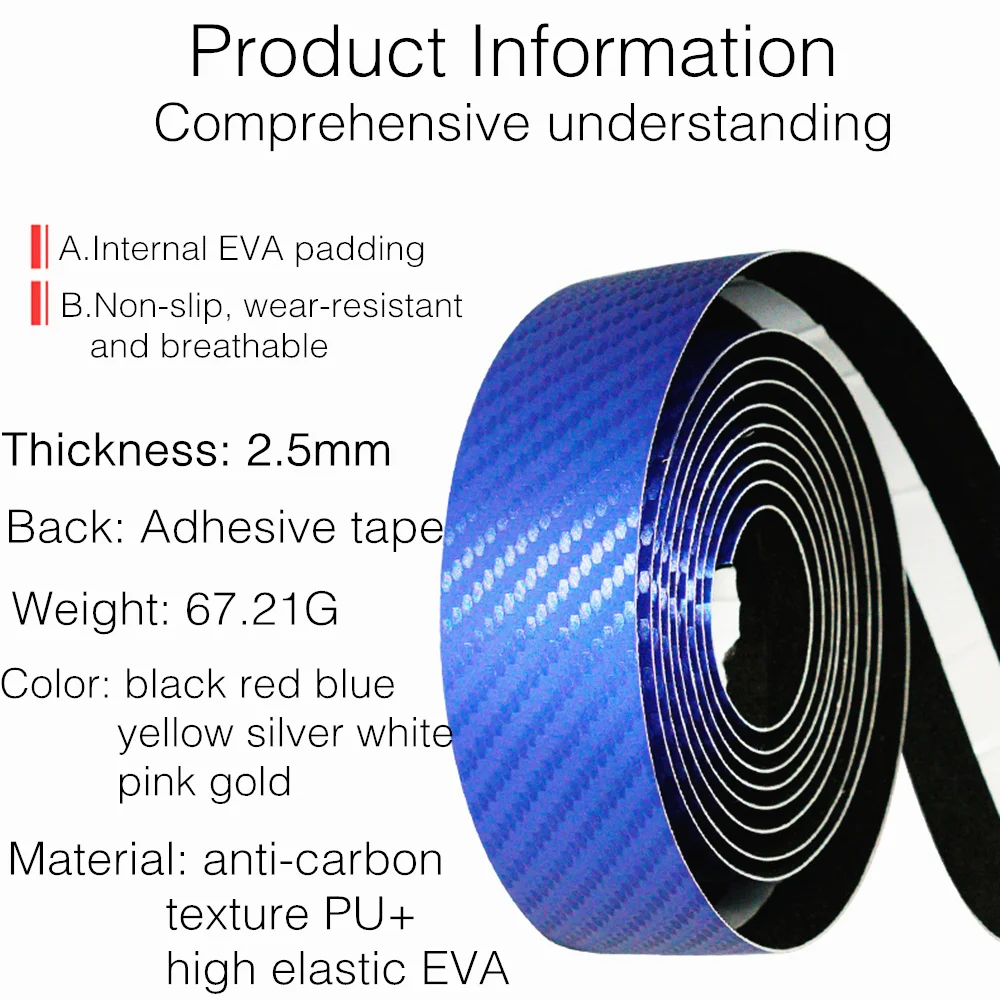 Bike Handlebar Tape EVA PU Anti-slip Shock Absorption Cycling Wrap bike handlebar tape,bicycle accessories
