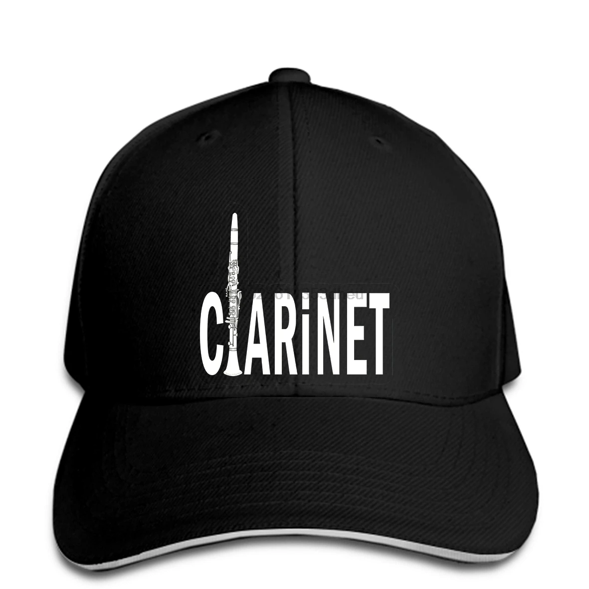 Мужская бейсболка, кларнет, Белый текст, кларнет, бейсболка, Женская Бейсболка, бейсболка, бейсболка