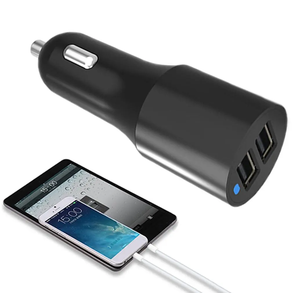 4.8A двойной USB Интеллектуальный чип универсальный для автомобиля Быстрая Зарядка адаптер для мобильного телефона MP3 Быстрая зарядка скорость