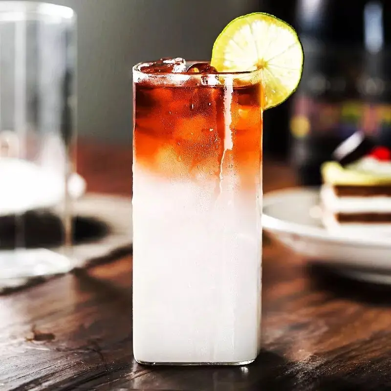 Бокалы Highball из бессвинцового прозрачного стекла элегантные питьевые чашки для