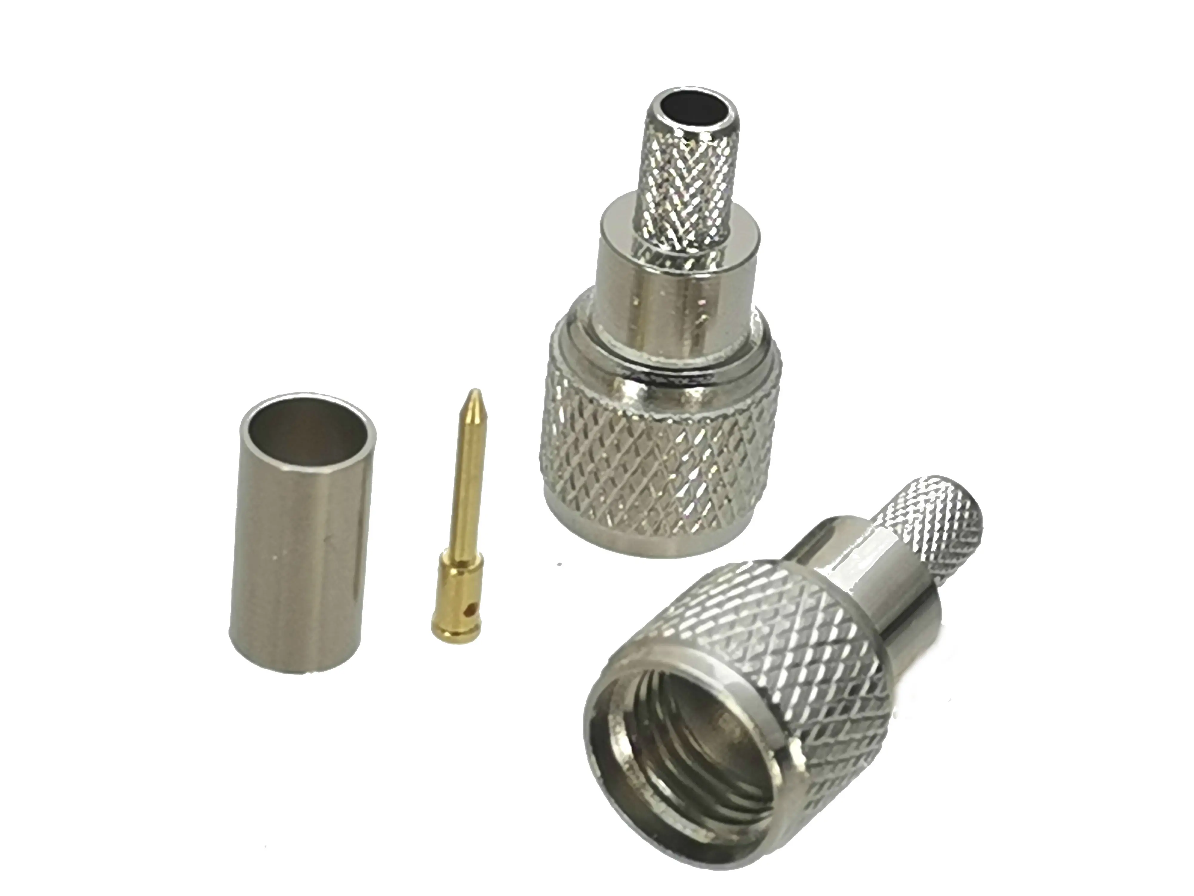 10 шт. коннектор MiniUHF Mini UHF штекер обжимной RG58 RG142 LMR195 RG400 RF адаптер коаксиальный