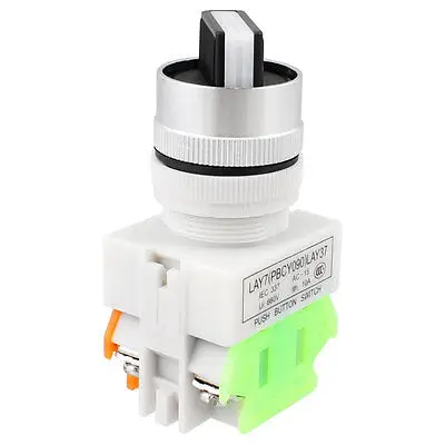 

1/11" Thread Dia.NO NC DPST Latching Push Button Switch AC 660V 10A