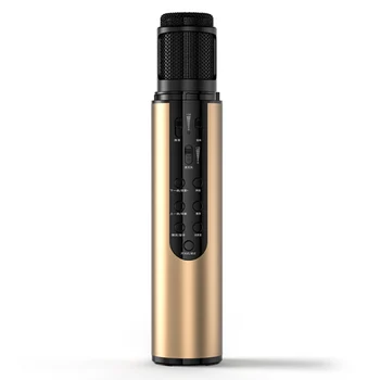 

Excelvan K1 Wireless Bluetooth Microphone Four Magic Sound For Live Broadcast Built-in Sound Card With Speaker Karaoke Audio Mic