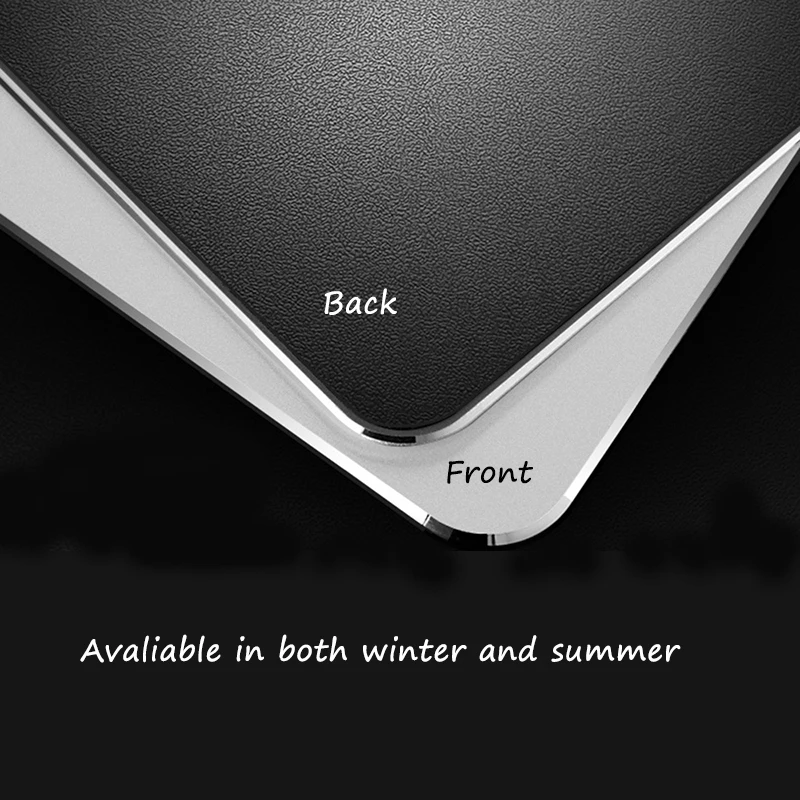 Business Metal Mouse Pad Double-side Aluminium Waterproof Anit-slip Hard Mouse-pad Suitable for Office Macbook Laptop mouse pad