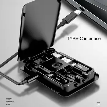 

Universal Multifunctional Data Cable Storage Smart Adaptor Card Storage Box Wireless charger USB Boxes