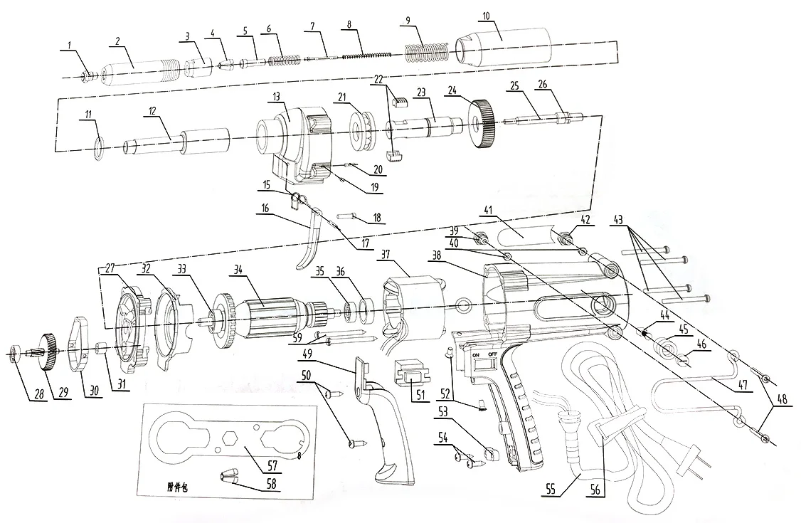 Time-proof Запчасти для TAC700 Электрический Клепальщик