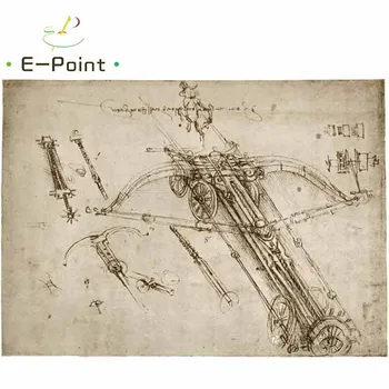 

E-Point Da Vinci Manuscripts Oil Painting Print on Cotton Canvas Painting Abstract Christmas Decorations for Home YG904