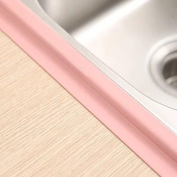 Bathroom Shower Sink Bath Sealing Strip Tape White PVC Self adhesive Waterproof Mold Proof Adhesive Tape Kitchen