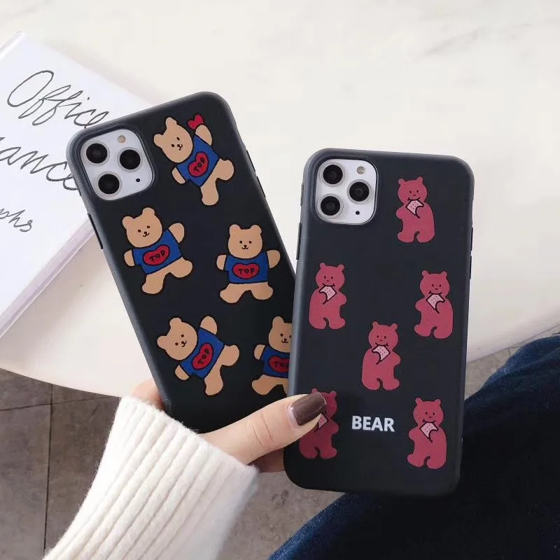 Горячая Сеть INS line печенья медведь чехол для телефона iPhone 6 6s 7 8 Plus 11 Pro X XS Max XR