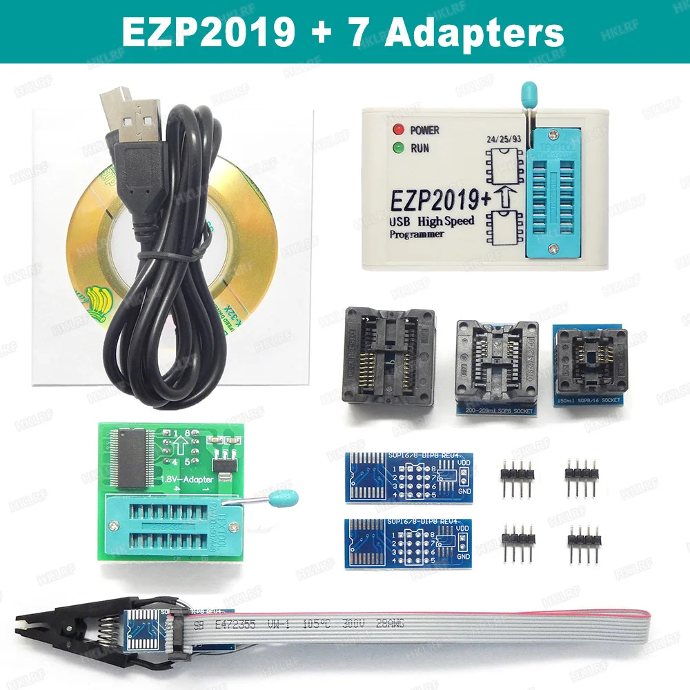 Высокоскоростной USB программатор EZP2019 SPI с поддержкой 24 25 93 EEPROM чип флэш BIOS + 6