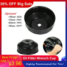 Universal 76mm x 15 73mm x 114 65mm x 14 76mm x 14 Flutes Oil Filter Wrench Cup Socket Type Cap Remover Tool