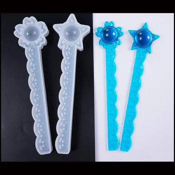 

Popular1PC Star/flower Ruler Shaped Jewelry Tool Jewelry Mold UV Epoxy Resin Silicone Molds For Making Jewelry