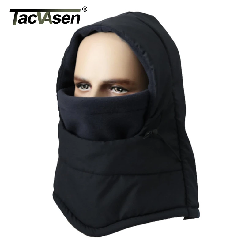 

TACVASEN Winter Tactical Lightweight Balaclava Men Women Unisex Windproof Warm Ski Face Mask Thermal Hood Fleece Masked Cap Hats