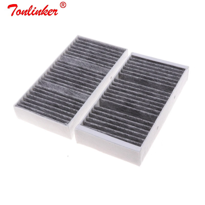 Cena Filtr kabinowy A1668300318 2 sztuk dla Mercedes GL CLASS X166 2012 2019 M CLASS W166 2011 2015 Model samochodu zbudowany dwutlenku węgla, Fiilter