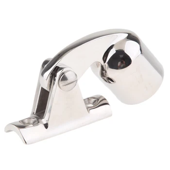 

1 inch 120 Degree Angled Boat Hinge Mount Eye End Top Cap - Stainless Steel