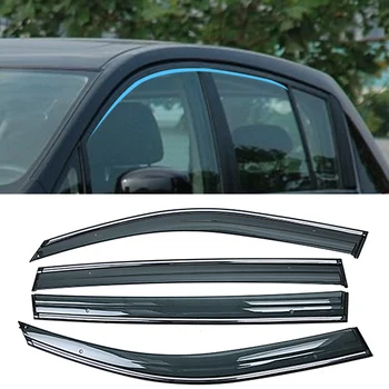 

For NISSAN TIIDA C11 2004-2012 Car Window Sun Rain Shade Visors Shield Shelter Protector Cover Trim Frame Sticker Accessories