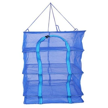 

35 Three-Layer Folding Drying Cage Square Thickened Drying Fish Net