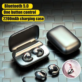 

50# Bluetooth 5.0 Headset Bone Conduction earphones Wireless Sport Stereo Earphones Headfrees Earbuds Stereo For Smart phones