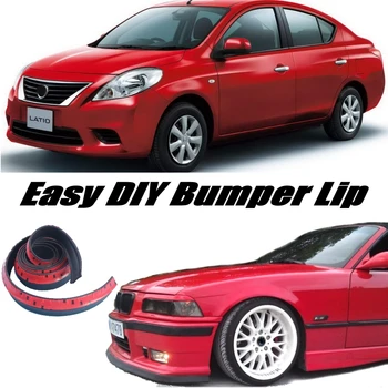 

NOVOVISU Bumper Lip Deflector Lips For Nissan Latio / Almera / Sunny / Versa / For Renault Scala Front For Tuning Body Kit