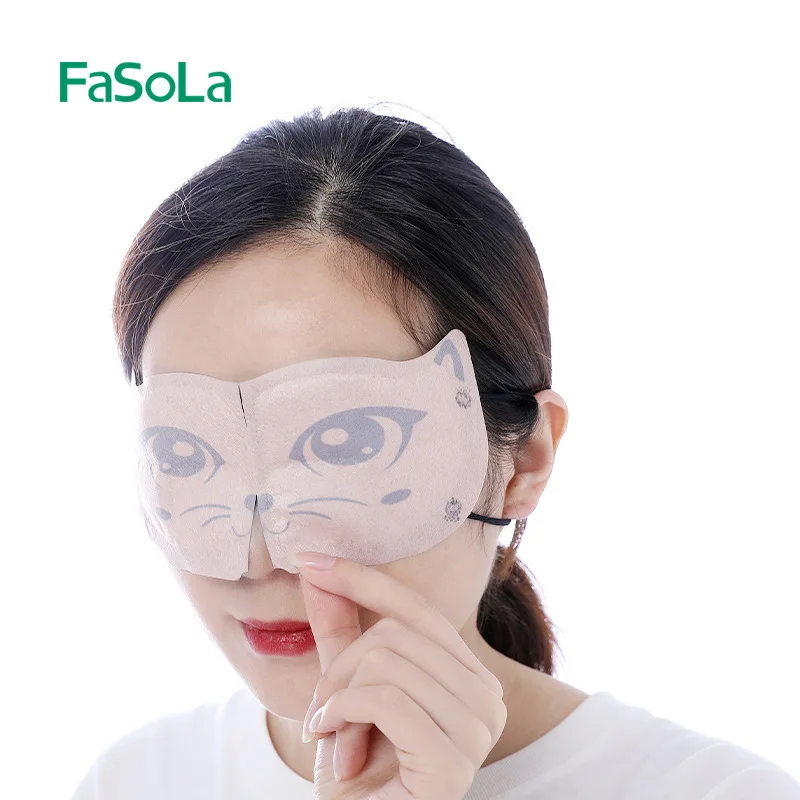 

Fasola Japan Protection Eye Patch Steam Eyeshade Shading Sleep Eye Patch Fever Mitigate Fatigue Hood