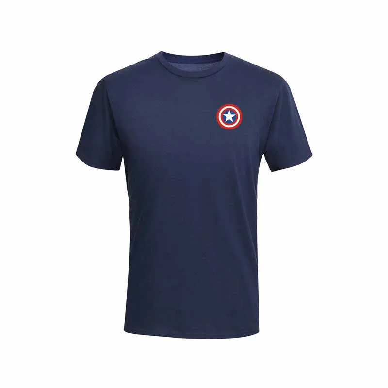 Summer U.S. Captain's Shield men's T-shirt new printed cotton T-shirt top casual brand pattern T-shirt hipster shirt Summer U.S. Captain's Shield men's T-shirt new printed cotton T-shirt top casual brand pattern T-shirt hipster shirt