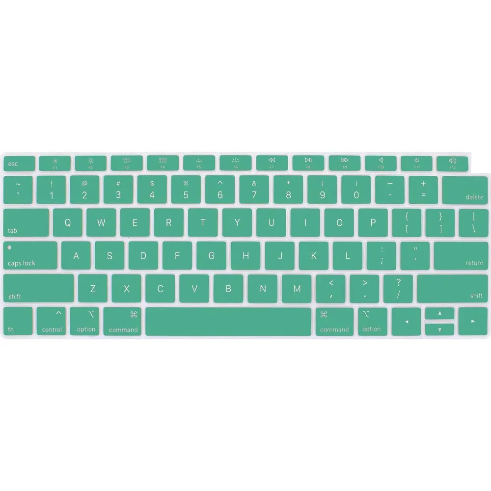 KK& LL Apple Macbook Air 1"(A1932) ноутбук-силиконовый мягкий водонепроницаемый корпус клавиатуры США - Цвет: Green
