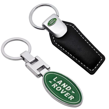 

1pc Alloy Key Chain For Land Rover Range Rover Evoque Defender Freelander Discovery 1 2 3 4 Chrome Keyring Holder Decoration